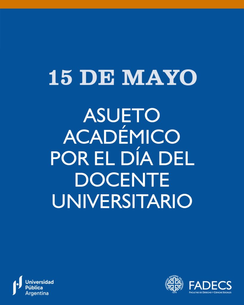 ASUETO ACADÉMICO POR EL DÍA DEL DOCENTE UNIVERSITARIO