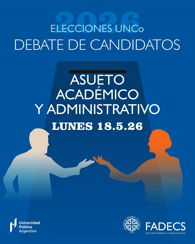 ASUETO ACADÉMICO Y ADMINISTRATIVO EN FADECS EL 18 DE MAYO, POR DEBATE PRESENCIAL DE CANDIDATOS