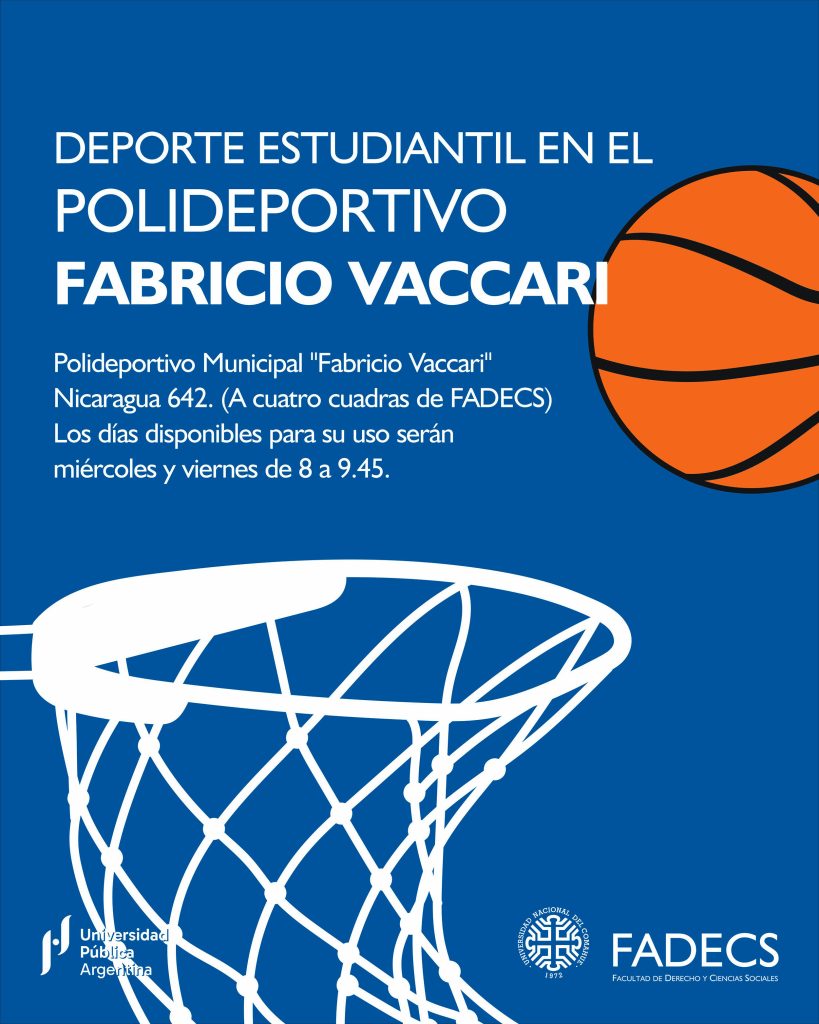 NUEVAS ACTIVIDADES DEPORTIVAS PARA ESTUDIANTES EN EL POLIDEPORTIVO "FABRICIO VACCARI"