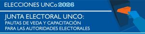 La secretaría de la Junta Electoral del Consejo Superior informa sobre la reglamentación vigente de la veda electoral y la capacitación para autoridades de mesa que brindará el Observatorio Electoral con vistas a la Elecciones UNCo 2026. 1) Veda Electoral: de acuerdo a la reglamentación vigente, corresponde aplicar el artículo 48 de la Ord. 1097 que establece: "Las personas que se postulan para Rectorado/Vicerrectorado, Decanato/Vicedecanato, Dirección de Asentamiento Universitario, Consejo Superior y Consejos Directivos deberán cesar de realizar actos de proselitismo o colocación de todo tipo de publicidad cuarenta y ocho (48) horas antes del acto electoral". Con lo cual, la veda electoral comenzará el domingo 24/5 a las 10 para aquellas unidades académicas que votan el 26 y 27 de mayo y el jueves 21/5 a las 10, para aquellas que tienen sistema semipresencial el 23. 2) Capacitación: se invita a las autoridades de mesa y a las autoridades de las unidades electorales a la capacitación que brindará el Observatorio Electoral de la UNCo. Capacitación Autoridades de mesa (Observatorio Electoral Unco) Viernes, 22 mayo • 09:00 – 10:00 https://meet.google.com/kvj-sjgn-zsa