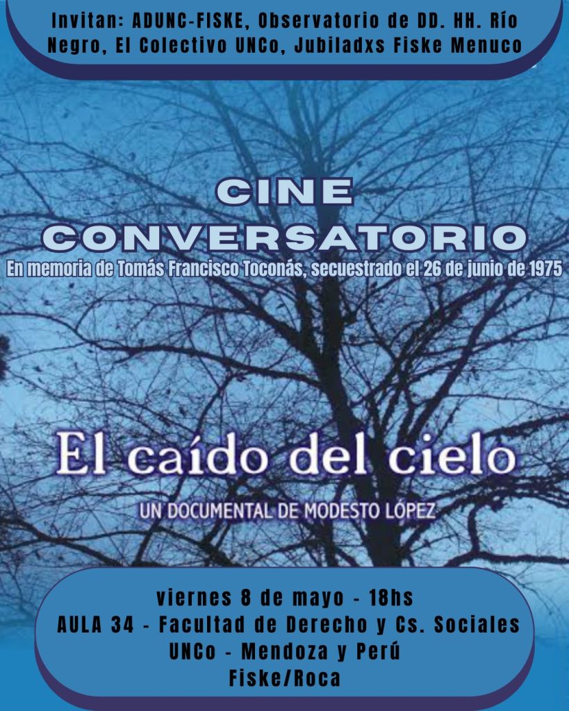 PROYECTAN EN FADECS "EL CAÍDO DEL CIELO" A 50 AÑOS DEL GOLPE