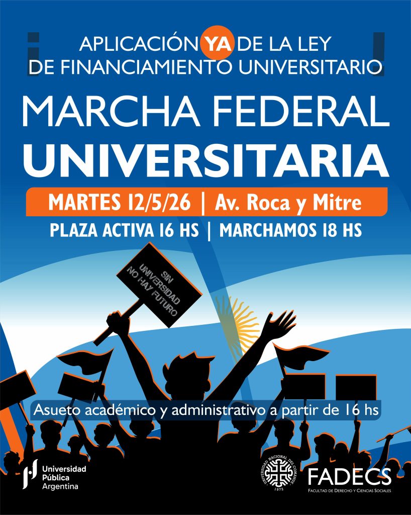 FADECS CONVOCA A MARCHAR POR LA APLICACIÓN DE LA LEY DE FINANCIAMIENTO UNIVERSITARIO