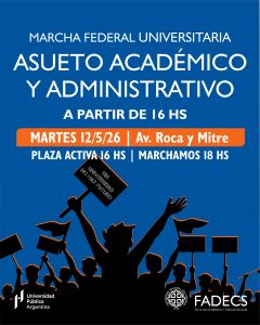 ASUETO ACADÉMICO Y ADMINISTRATIVO EN LA FADECS