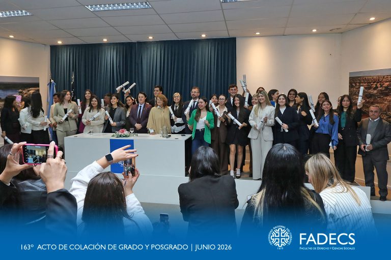 163º ACTO ACADÉMICO DE COLACIÓN DE GRADO Y DE POSGRADO EN LA FADECS-UNCO