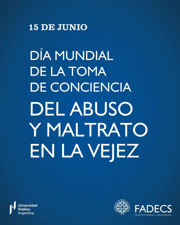 15 JUNIO DÍA MUNDIAL DE LA TOMA DE CONCIENCIA DEL ABUSO Y MALTRATO EN LA VEJEZ