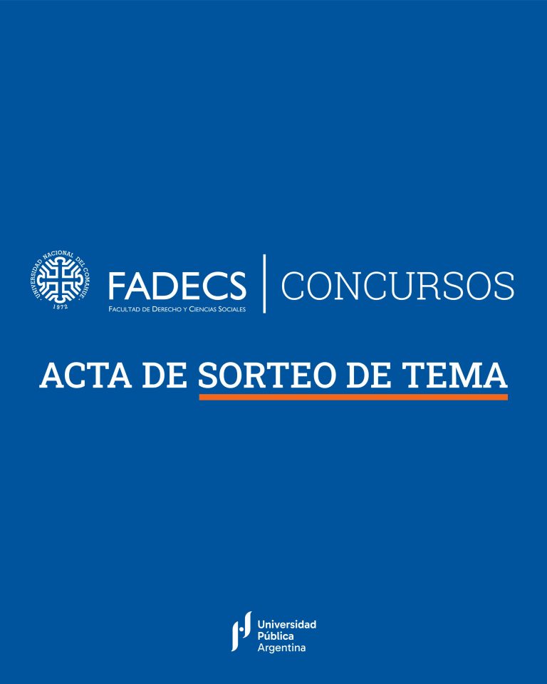 acta de sorteo de tema
