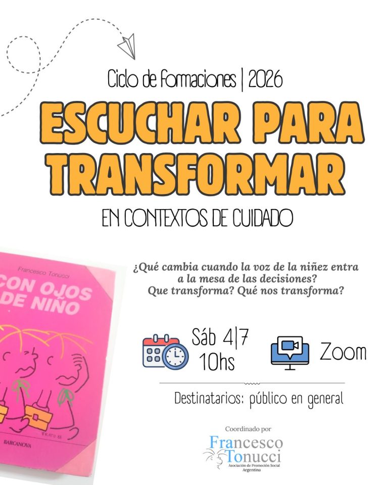 NUEVO TALLER: “ESCUCHAR PARA TRANSFORMAR EN CONTEXTOS DE CUIDADO”