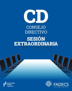 CONVOCATORIA A SESIÓN EXTRAORDINARIA DEL CONSEJO DIRECTIVO DE LA FADECS