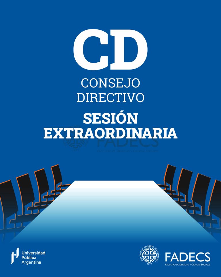 CONVOCATORIA A SESIÓN EXTRAORDINARIA DEL CONSEJO DIRECTIVO DE LA FADECS