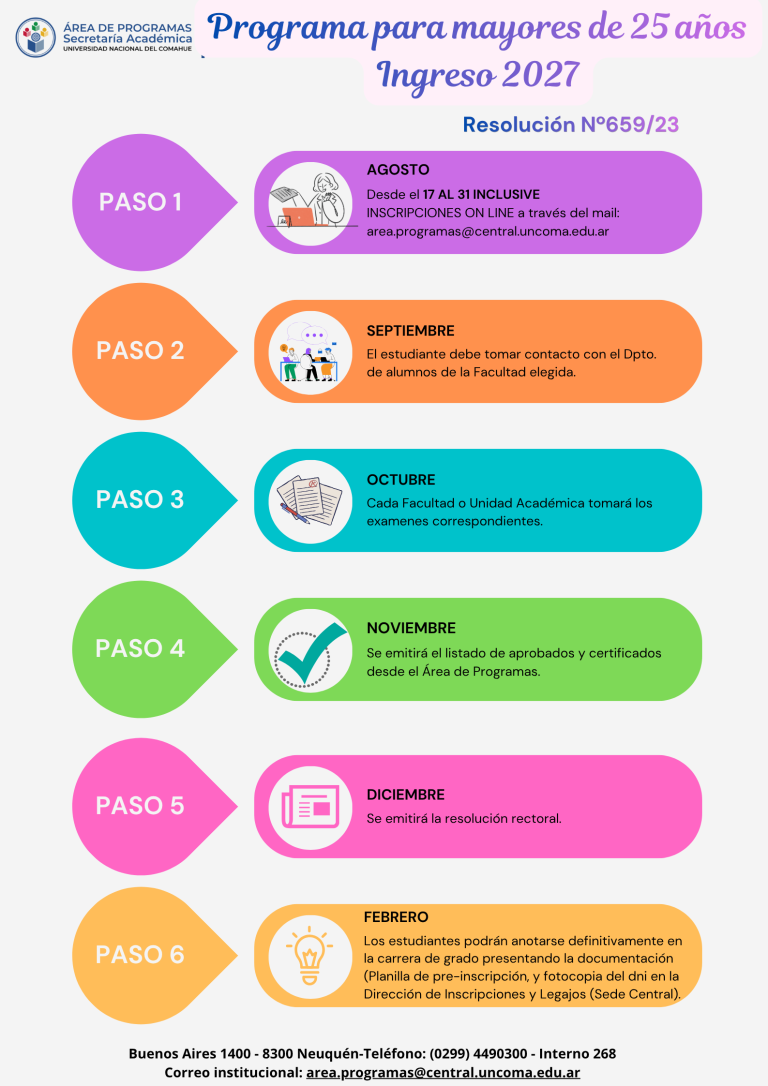 Programa para mayores de 25 años