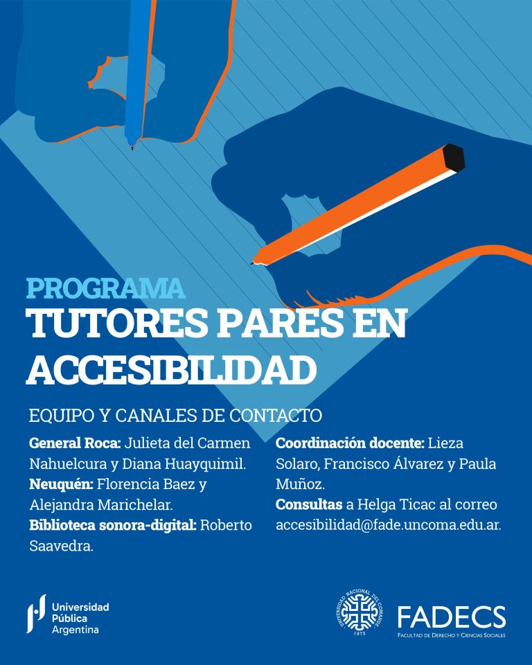PROGRAMA DE TUTORES PARES DE ACCESIBILIDAD | EQUIPO Y CANALES DE CONTACTO